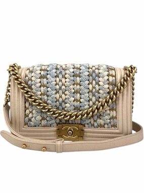 Chanel Boy Bag – Tweed & Leather – Gold Hardware